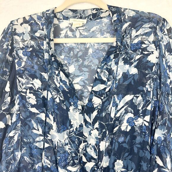 Shoshanna Alura Dress Size 8 Floral Navy Cocktail Wedding Guest - Picture 4 of 10